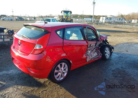 2012 Hyundai Accent Se from USA, damaged, VIN KMHCU5AEXCU035095